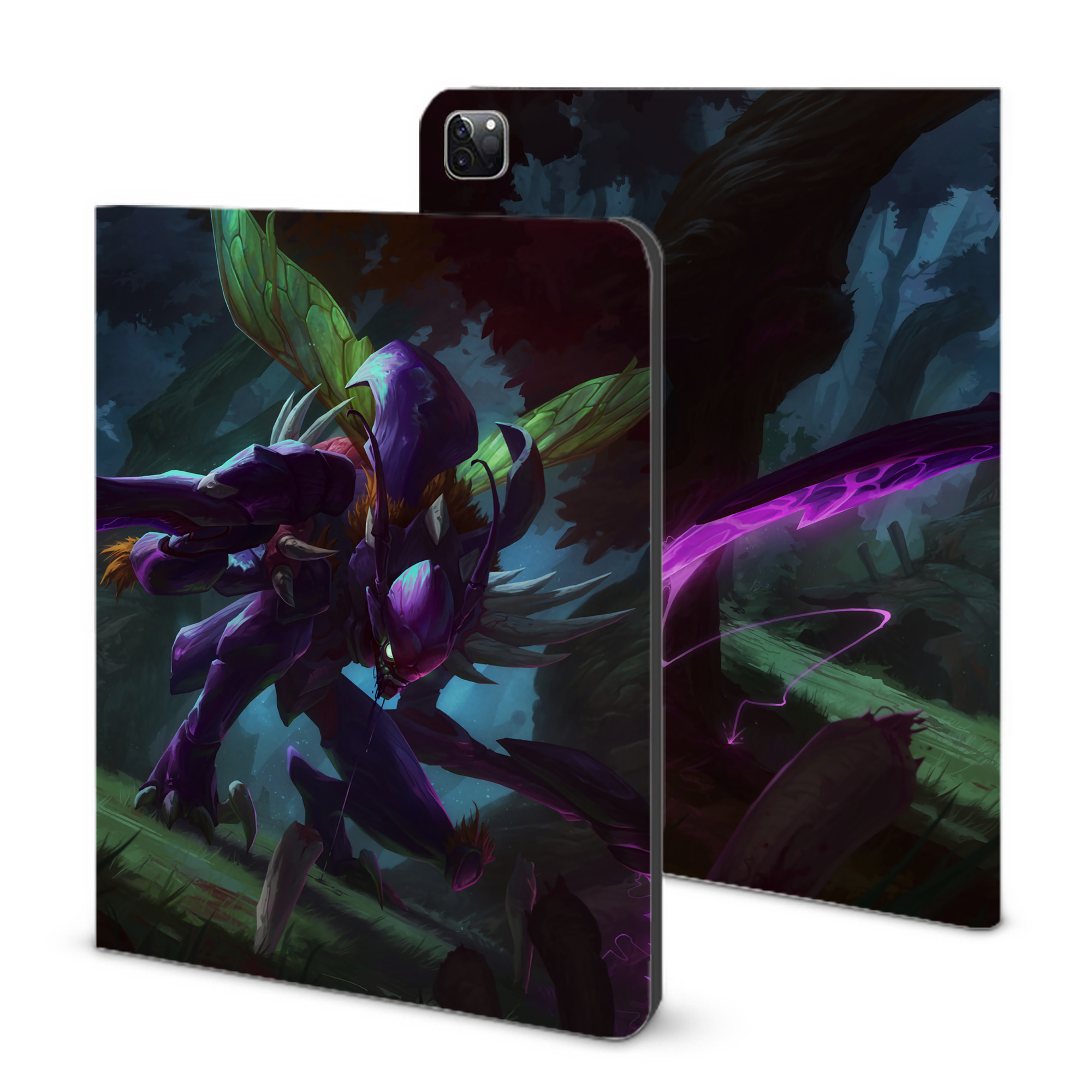 （画像用） リーグ・オブ・レジェンド League of Legends LOL IPad ケース ブック型 PUレザー TPU 耐衝撃 軽量 薄型 ペン収納なし 全面保護 IPad 各モデル対応